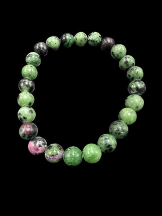 Ruby Zoisite Bracelet | 8mm Beads