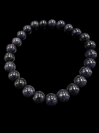 Blue Goldstone Bracelet | 8mm Beads