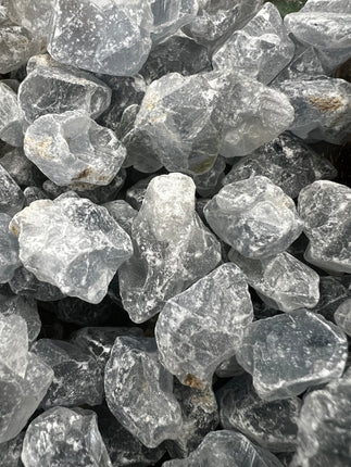 Celestite tumbles, Raven's Cauldron, 6 N. Sandusky St., Delaware, OH 43015