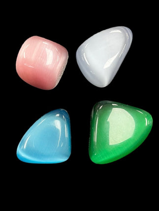 Fiber Optic Cat's Eye Tumble - Protection - Raven's Cauldron