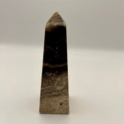 Dark Chocolate Calcite Tower - AAA - Raven's Cauldron