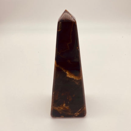 Dark Chocolate Calcite Tower - AAA - Raven's Cauldron