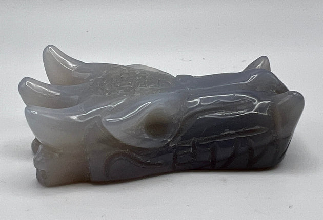 Druzy Dragon Head - Raven's Cauldron