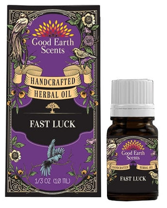 Fast Luck - Handcrafted Herbal Oil - Raven's Cauldron