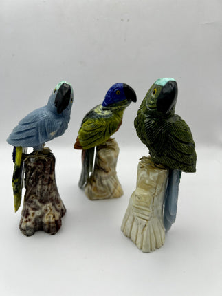 Gemstone Bird with Stand - Raven's Cauldron