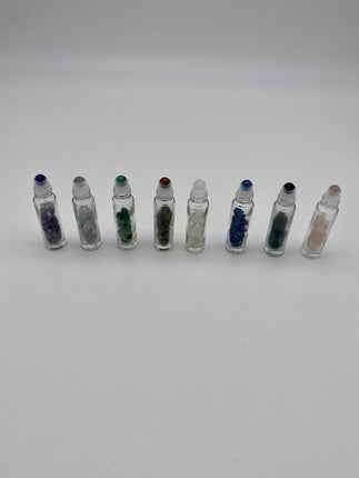 Glass Bottle with Gemstone Roller - Raven's Cauldron