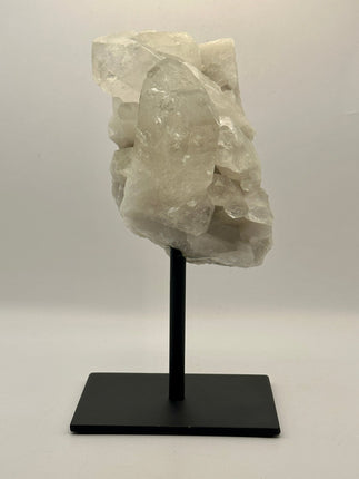 Quartz Cluster on iron stand - Raven's Cauldron