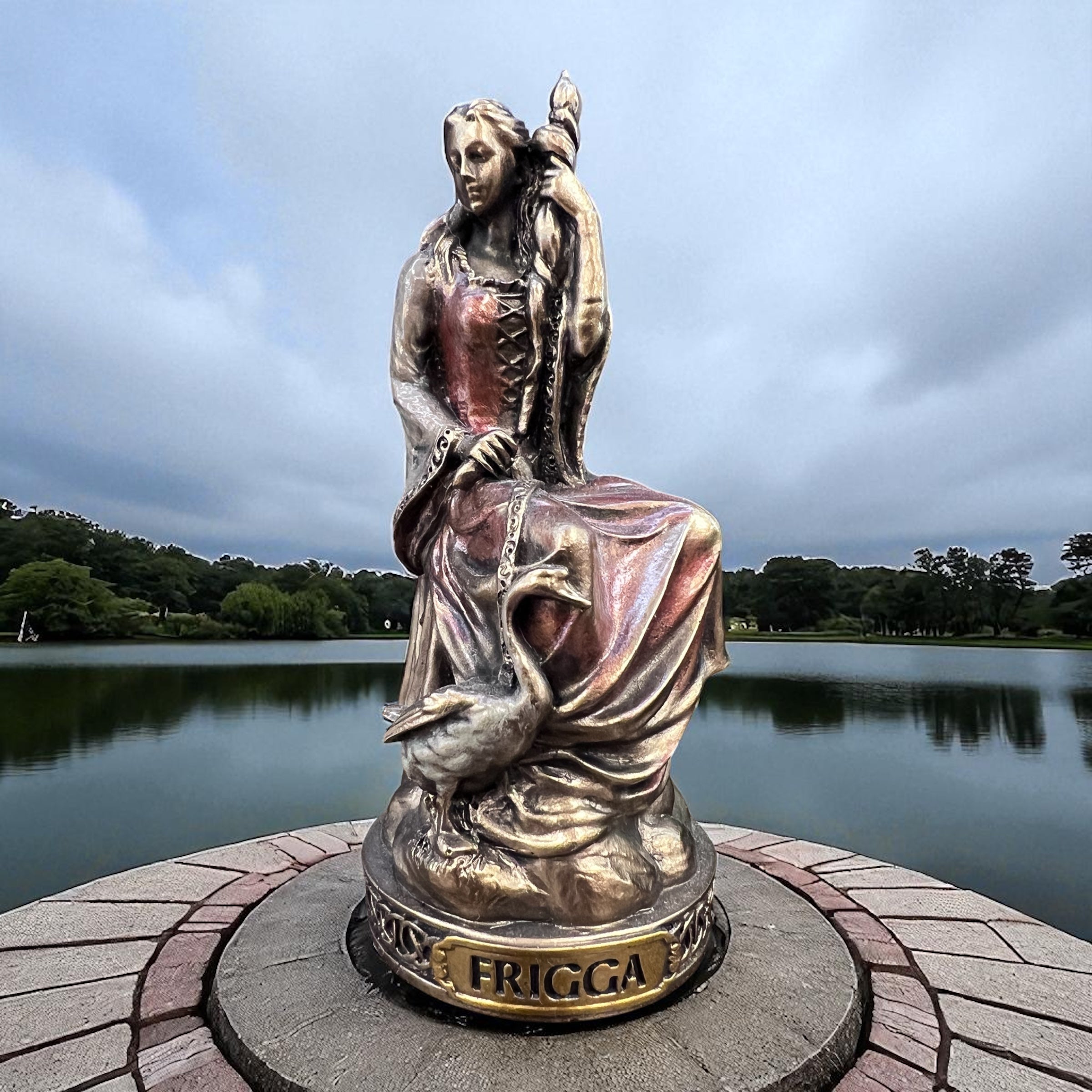 Frigga in Norse Mythology goddess statue for altars and rituals