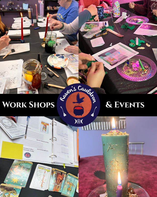 Workshops and events at Raven's Cauldron Delaware, OH 43015