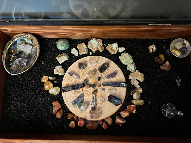 crystal grid workshop event raven's cauldron 6 N Sandusky St. Delaware, OH 43015
