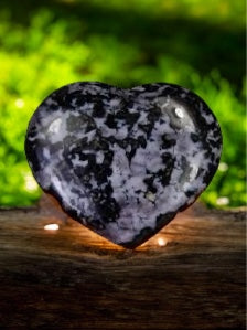 Indigo Gabbro Mystic Merlinite Heart - 6 N Sandusky St.  Delaware, OH 43015