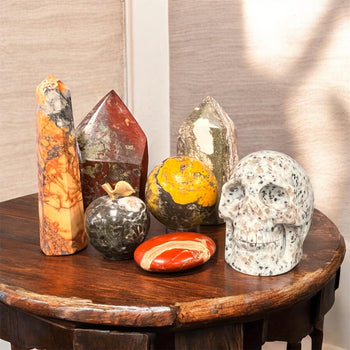 Collection of Jasper polished stones for grounding and root chakra stability – Raven’s Cauldron 6 N Sandusky Street Delaware Ohio