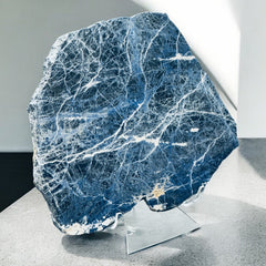 Polished Sodalite Slab for throat chakra communication – Raven’s Cauldron 6 N Sandusky St Delaware Ohio