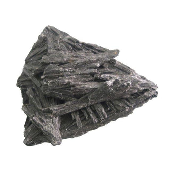 Black Kyanite crystal fan for protection, grounding, and energy clearing – Raven’s Cauldron Delaware Ohio