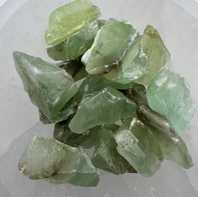 Green Calcite Crystals