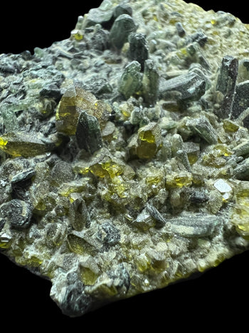 Green Garnet Crystals