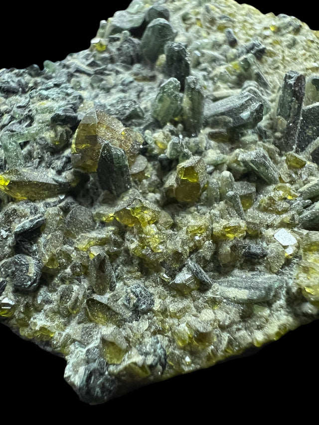 Green Garnet Crystals