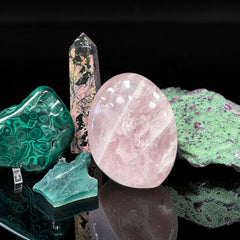 heart chakra crystals Raven's Cauldron 6 N Sandusky St. Delaware, OH 43015