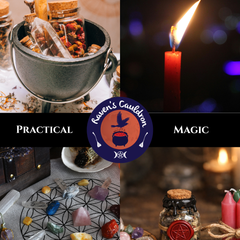 practical magic crystal grid spell jar chime candle event workshop raven's cauldron 6 n sandusky st delaware oh 43015