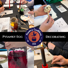 pysanky egg decorating ukraine event workshop raven's cauldron 6 N sandusky st delaware oh 43015