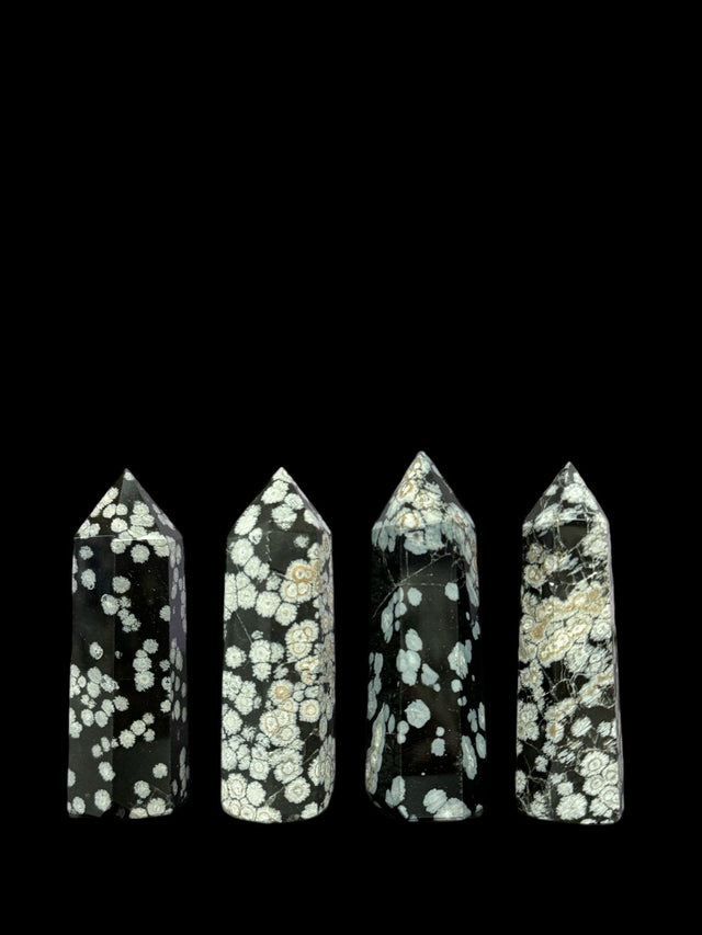 Snowflake Obsidian Crystals - Grounding & Calming