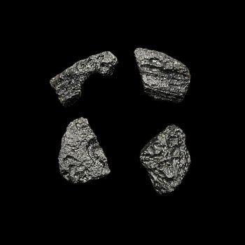 Raw black Tektite stone formed by meteor impact – Raven’s Cauldron Delaware Ohio