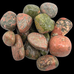 Polished Unakite specimen for heart chakra healing – Raven’s Cauldron Delaware Ohio
