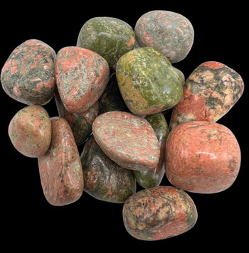 Polished Unakite specimen for heart chakra healing – Raven’s Cauldron Delaware Ohio