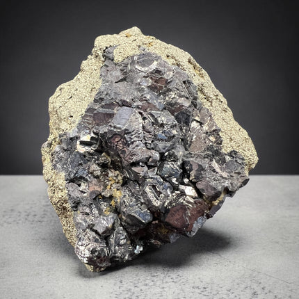 Chalcopyrite with Galena crystal cluster raw metallic specimen 101 grams for grounding and energy balance, Raven's Cauldron, Delaware, OH
