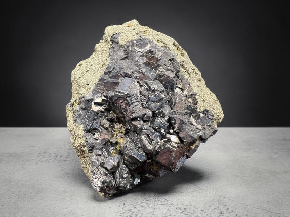 Chalcopyrite with Galena crystal cluster raw metallic specimen 101 grams for grounding and energy balance, Raven's Cauldron, Delaware, OH