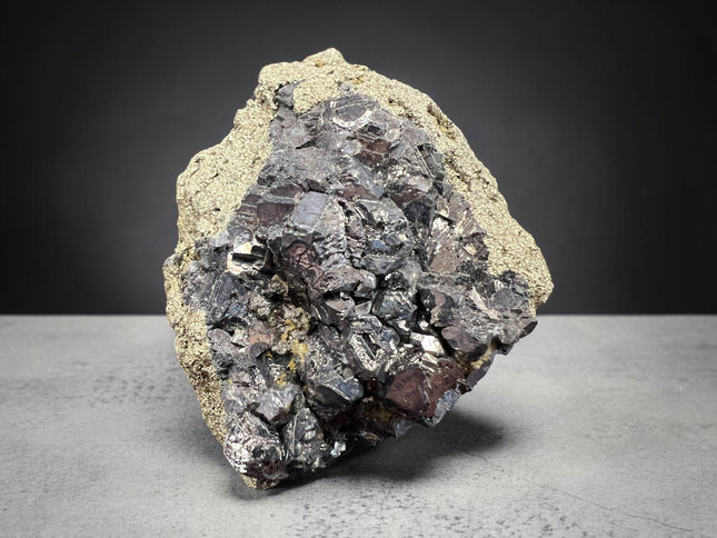 Chalcopyrite with Galena crystal cluster raw metallic specimen 101 grams for grounding and energy balance, Raven's Cauldron, Delaware, OH