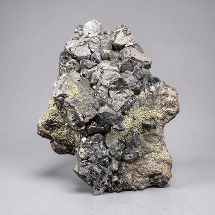 Chalcopyrite with Galena crystal cluster 131 grams natural raw metallic mineral specimen for grounding and protection, Raven's Cauldron, Delaware, OH