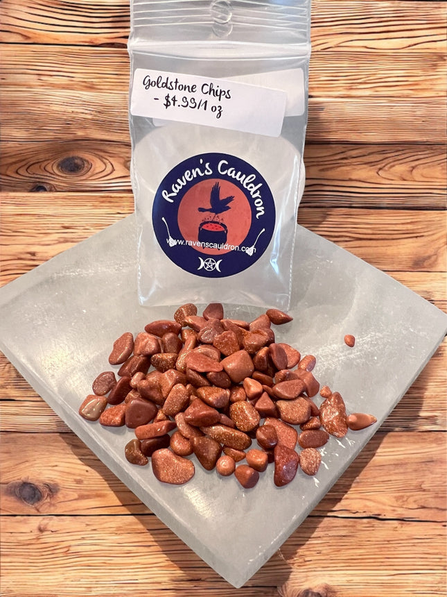 1 ounce Goldstone chips - Raven's Cauldron - 6 N Sandusky St. Delaware, OH 43015