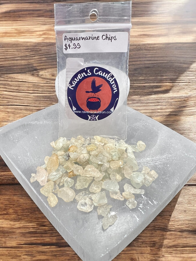 1 ounce Aquamarine Chips - Raven's Cauldron 6 N Sandusky St. Delaware, OH 43015