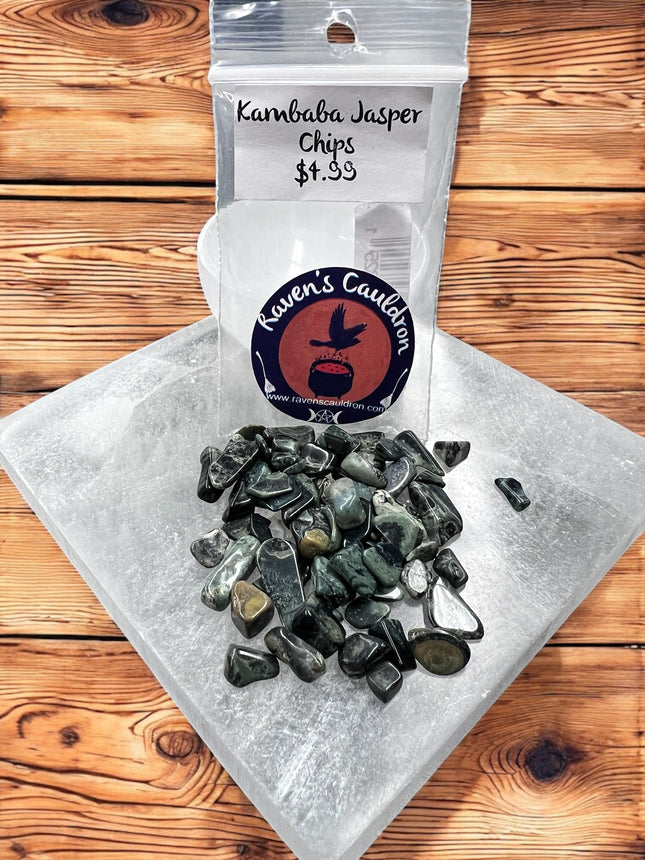 1 ounce Kambaba Jasper chips - Raven's Cauldron 6 N Sandusky St. Delaware, OH 43015