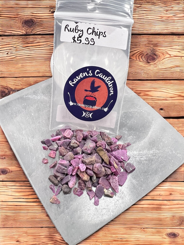 1 ounce bag Ruby Chips - Raven's Cauldron - 6 N Sandusky St. Delaware, OH 43015