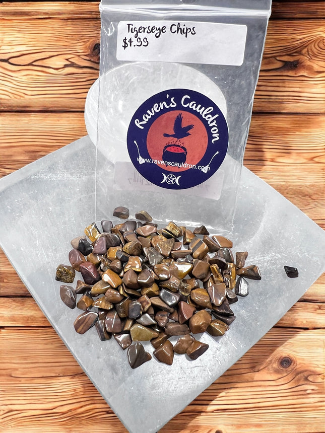 1 ounce Tigerseye chips - Raven's Cauldron  6 N Sandusky St. Delaware, OH 43015