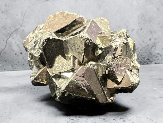 Rare cubic Pyrite crystal formation from Peru with metallic luster – Raven’s Cauldron, Delaware, OH
