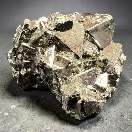 Rare Peruvian Pyrite mineral specimen with sharp cubic growth – Raven's Cauldron, Delaware, OH