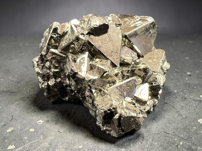 Rare Peruvian Pyrite mineral specimen with sharp cubic growth – Raven's Cauldron, Delaware, OH