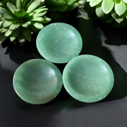 2-inch Green Aventurine offering bowl for altar use and prosperity rituals – Raven's Cauldron, 6 N Sandusky St, Delaware, OH 43015