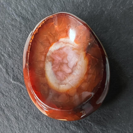 Carnelian crystal bowl hand carved orange stone dish 5 inch 780 grams polished sacral chakra crystal bowl, Raven's Cauldron, 6 N Sandusky St, Delaware, OH