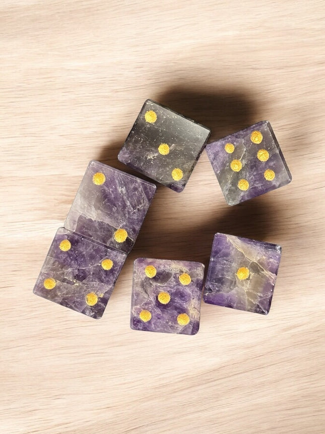 D6- Six Sided Dice- Amethyst- 6 North Sandusky Street Delaware Ohio