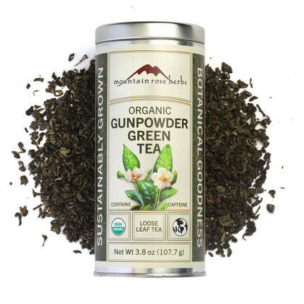 Organic Gunpowder Green Tea, from Raven's Cauldron, 6 N Sandusky St, Delaware, OH 43015