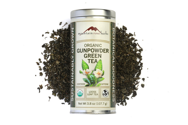 Organic Gunpowder Green Tea, from Raven's Cauldron, 6 N Sandusky St, Delaware, OH 43015