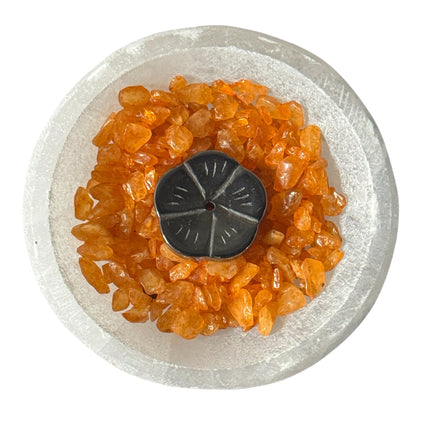 3/4 inch polished Hematite flower for jewelry making and metaphysical decor – Raven's Cauldron, 6 N Sandusky St, Delaware, OH 43015