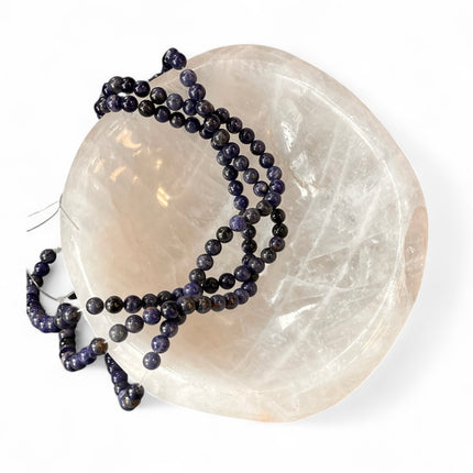 Sodalite 6mm Bead Strand – 14" Natural Crystal Beads for Jewelry Making & Spiritual Insight
