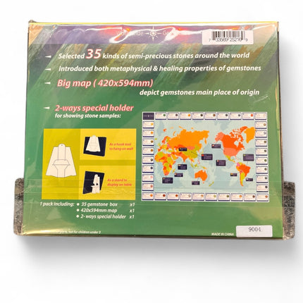 Worldwide Gemstones – Semi-Precious Stones Collection | 35 Gemstones with Map & Healing Properties