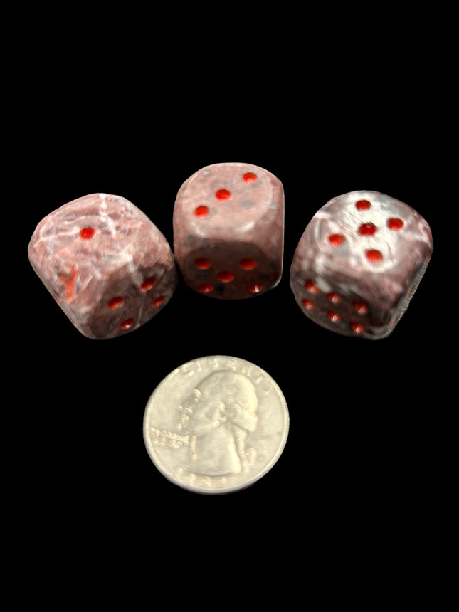 Red Zebra Jasper Dice - 6 Sided