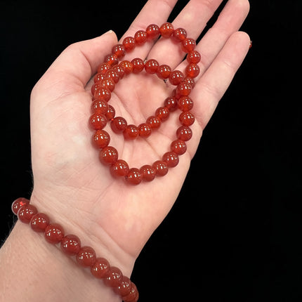 Carnelian Bracelet | 8mm Beads